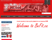 Tablet Screenshot of befit.ca